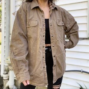 tan oversized jacket